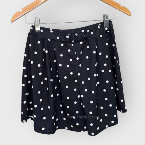 Nasty Gal Polka Dot High Waist Mini Shorts Size 6 Pull On Retro Chic Skater - Picture 4 of 5